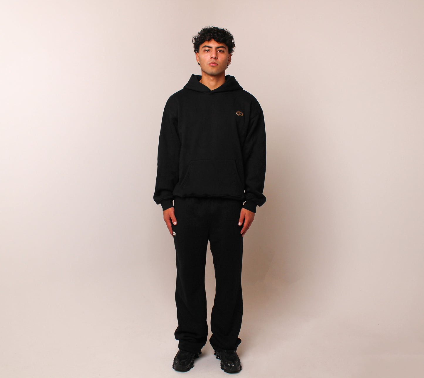 Essential Straight Leg Sweatpants Black