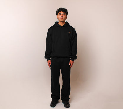 Essential Straight Leg Sweatpants Black
