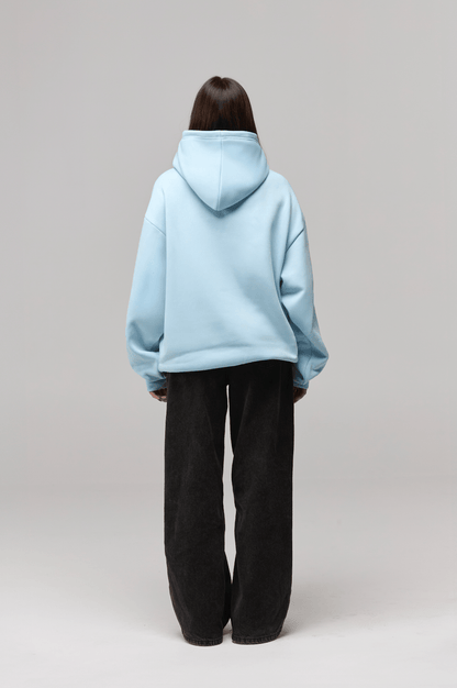 CHENILLE LOGO HOODIE BLUE