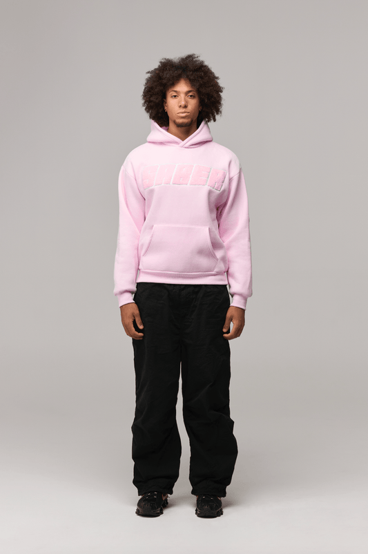 CHENILLE LOGO HOODIE PINK