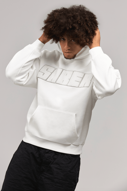 CHENILLE LOGO HOODIE WHITE