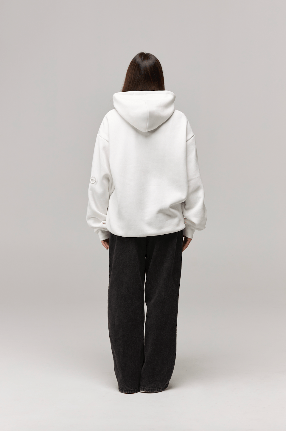 CHENILLE LOGO HOODIE WHITE